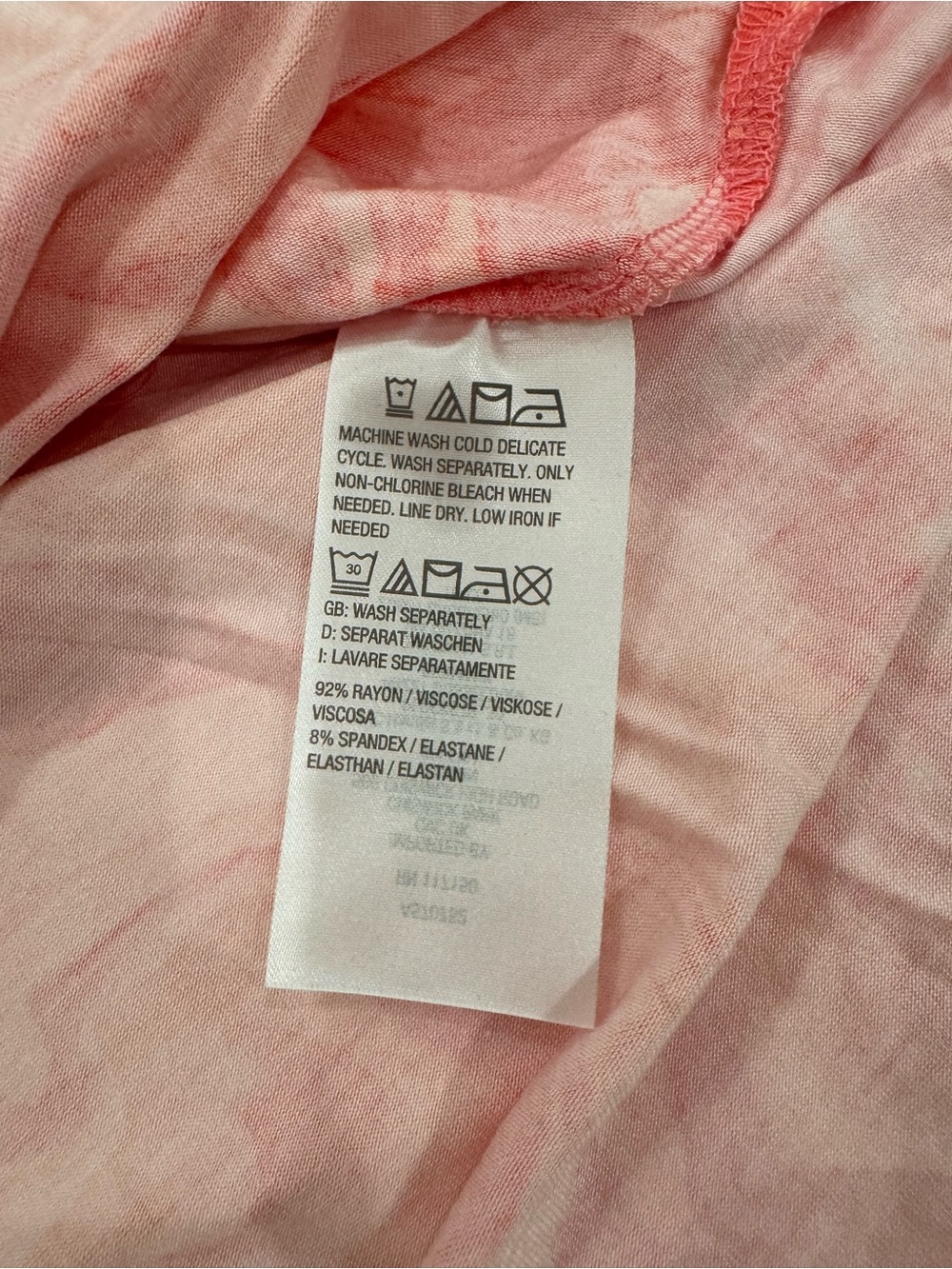 Belle by Kim Gravel Coral Pink Marble Maxi Dress - Picture 8 of 11